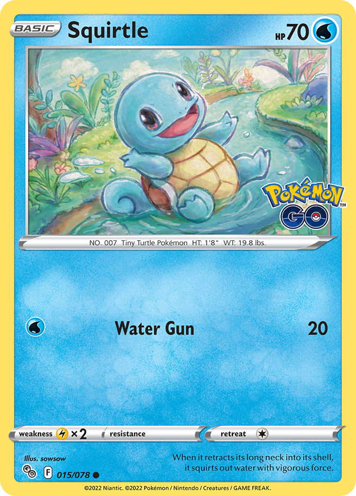 Pokémon Go Squirtle #15/78